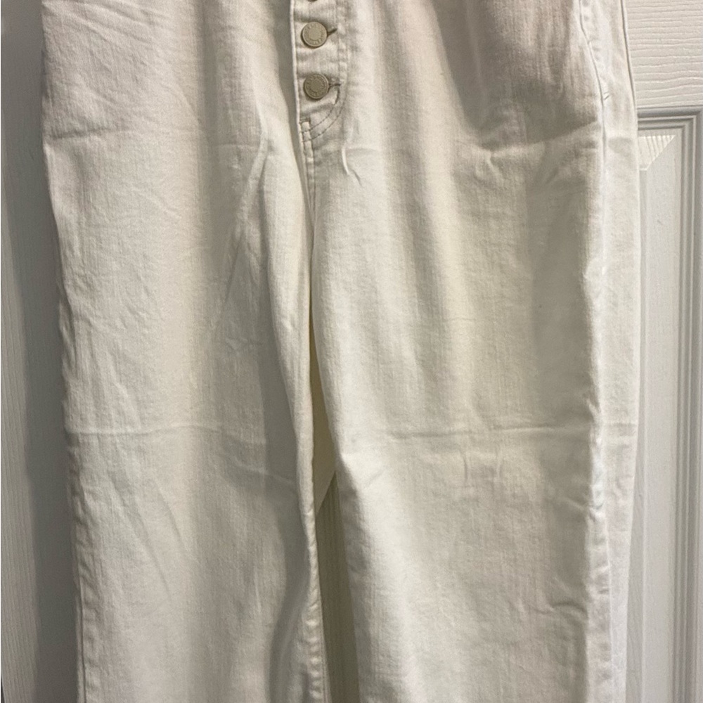 Judy Blue White Cropped Denim Jeans